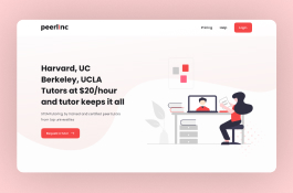 Web App for Peerlinc, an online tutoring company